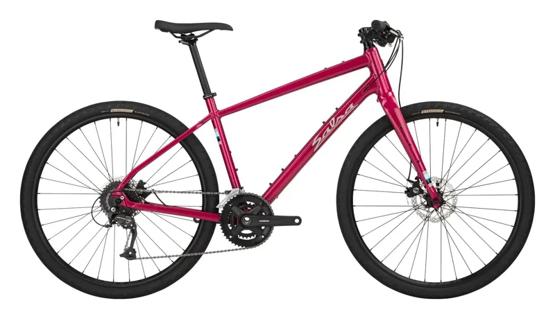 Salsa Journeyer Flat Bar Altus 650 Bike - 650b Aluminum Ruby Red