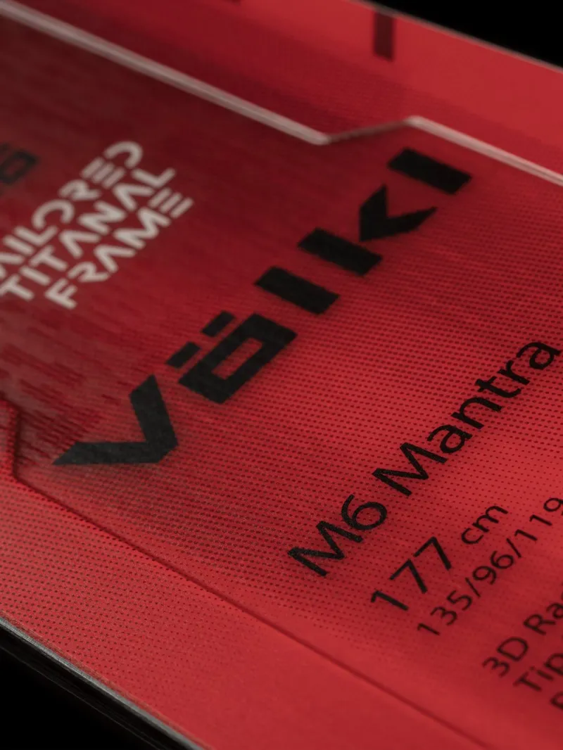 Volkl M6 Mantra 23/24 Skis in Red/Black-2