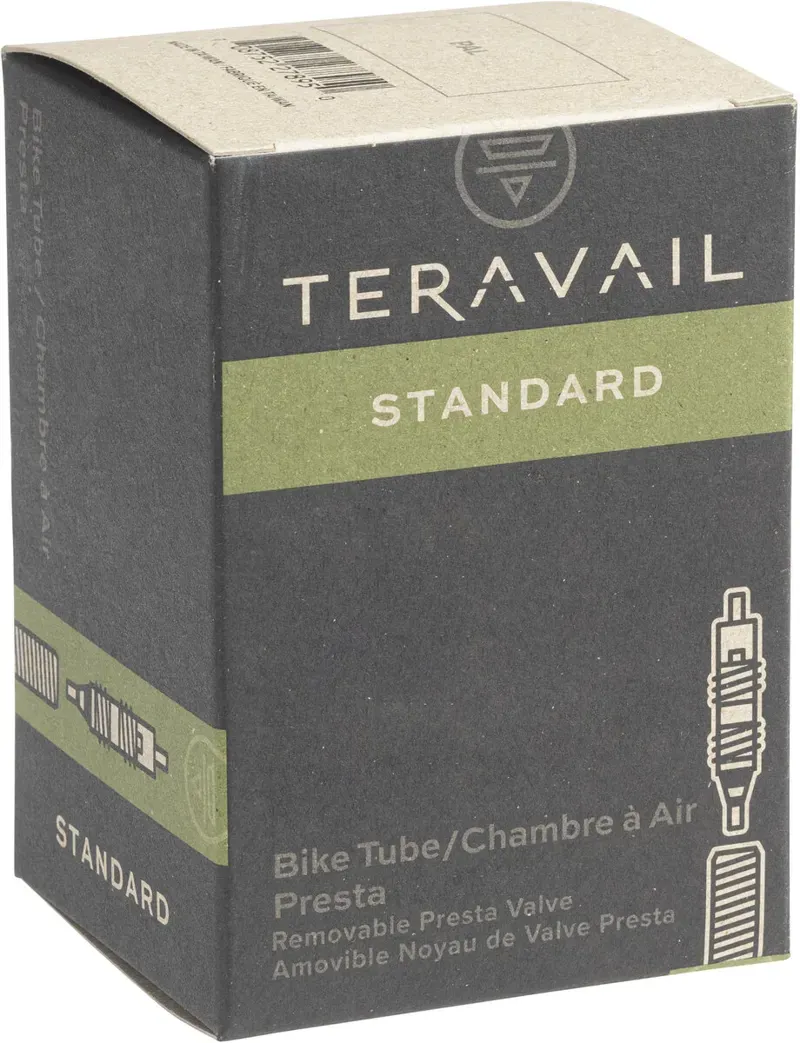 Teravail Standard Presta Valve Inner Tube - 26x1.75-2.35-inch 40mm