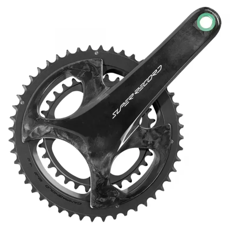 Campagnolo Super Record 12x2-speed 172mm 48/32-tooth Carbon Crankset in Black