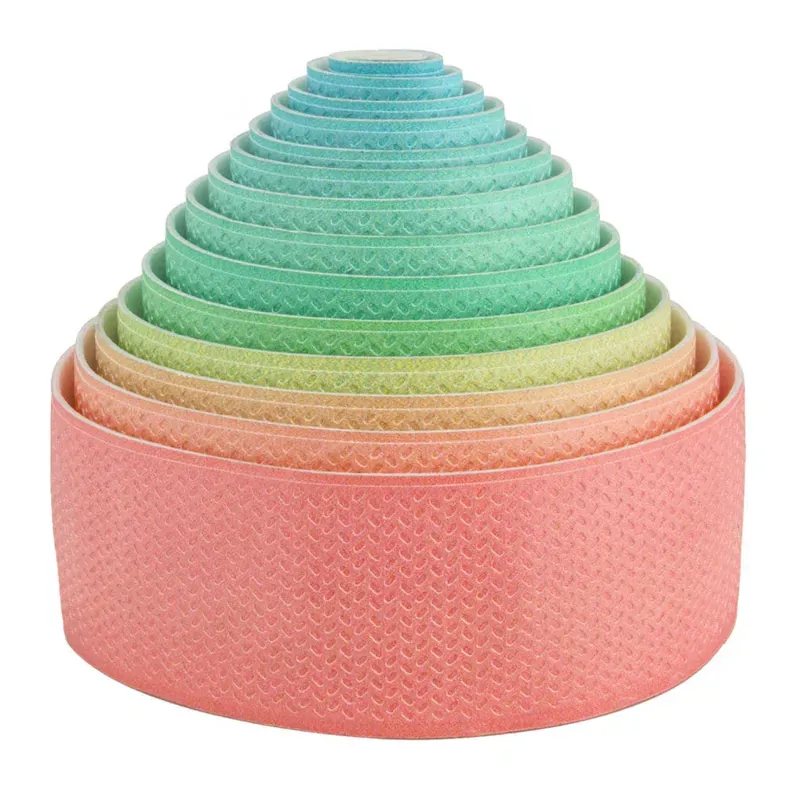 Snack! Fade Handlebar Tape and Plugs in High Contrast Tropical