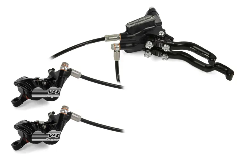 Hope Tech 3 V4 Duo L/H No Rotor Calipers in Black