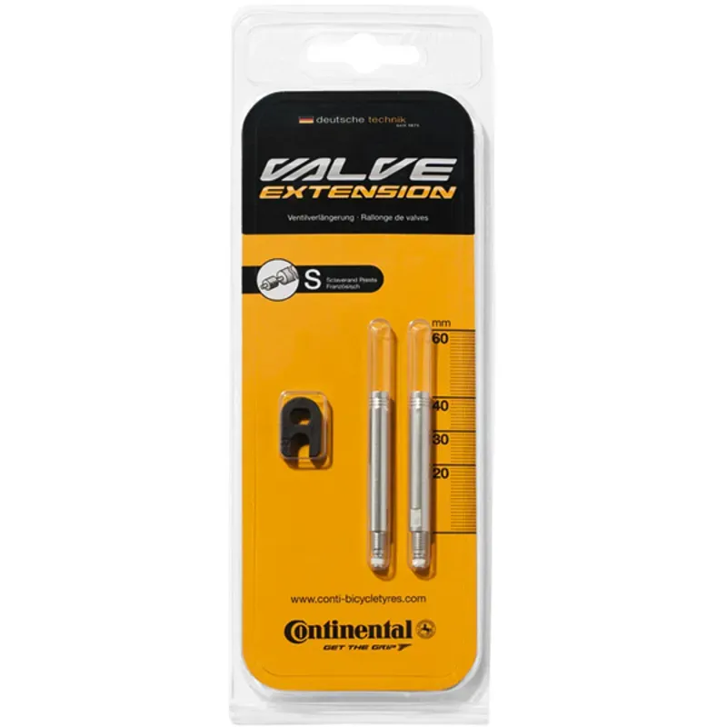 Continental Presta Valve Extenders - 60mm Pair