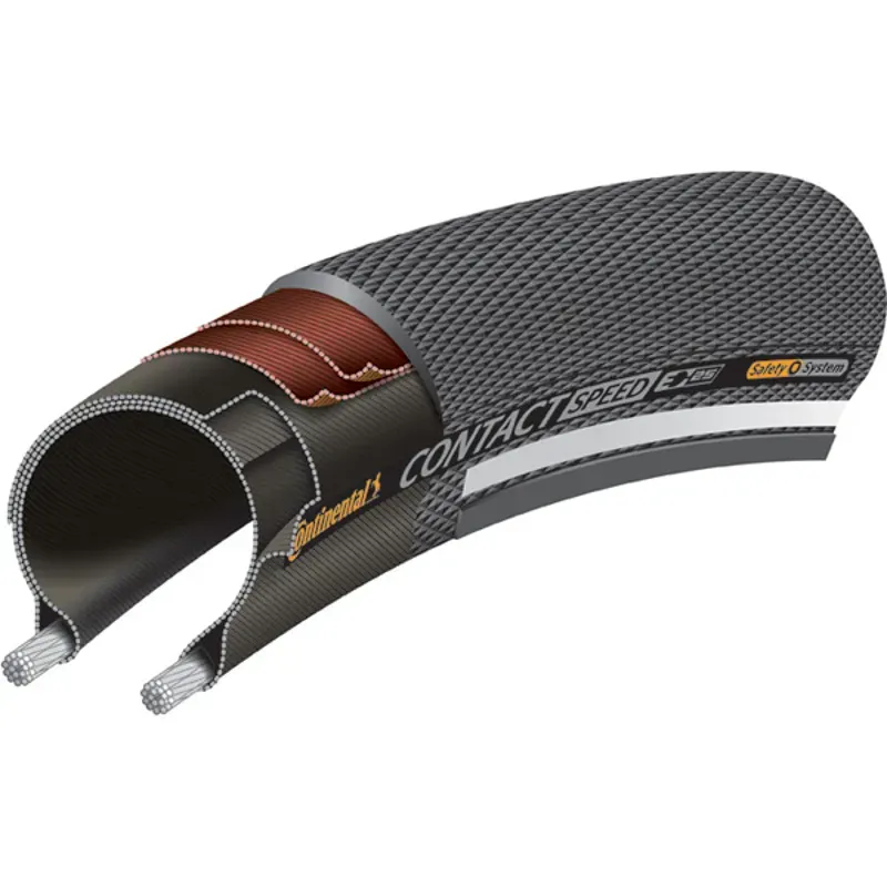 Continental Contact Speed Tire - 700 X 32 Clincher Wire Black SafetySystem Breaker E25 Black 700 x 32 / 28 x 1-1/4