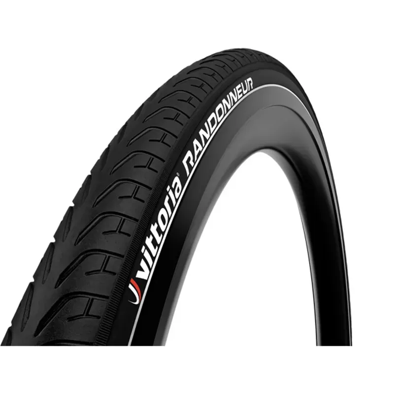 Vittoria Randonneur Rigid D 700x45c Reflective Hybrid Tire in Black