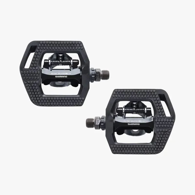 Shimano PD-T421 Dual Purpose Click'R Pedals in Black-1